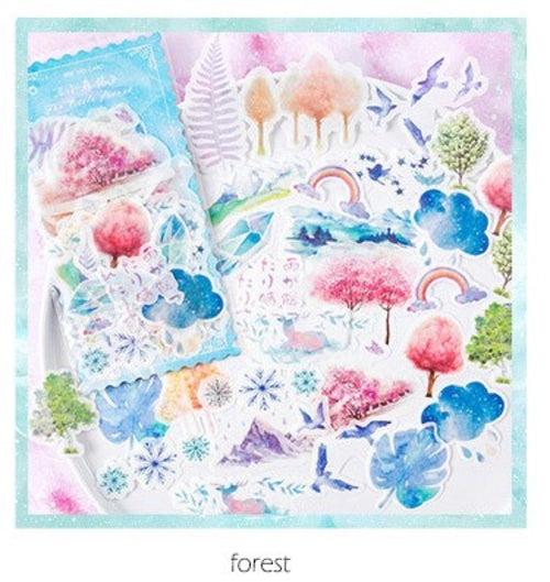 60 Piece Cute Celestial Sticker Pack