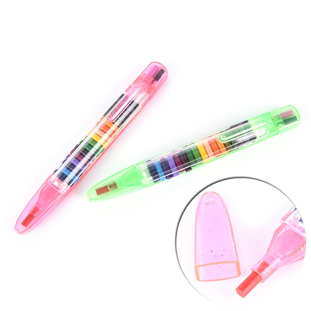 Creative 20 Colors Wax Crayon Graffiti Pens