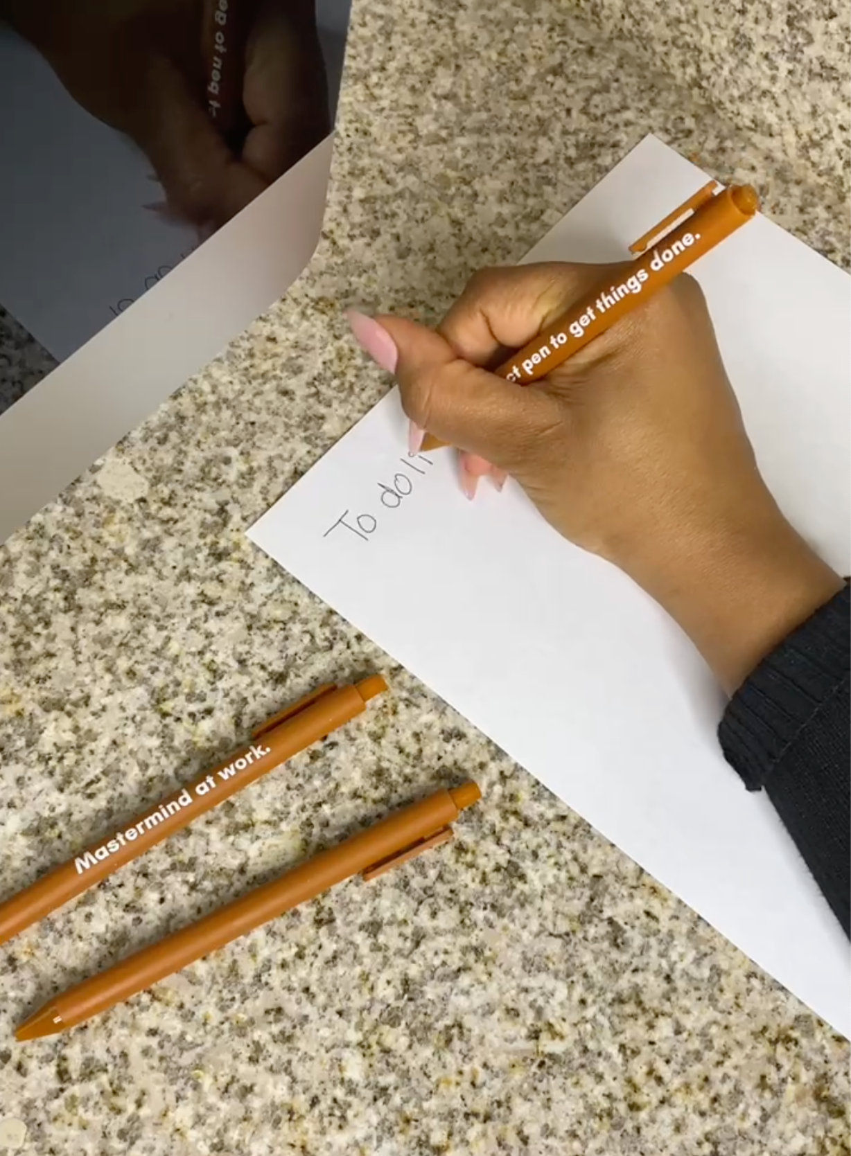 Mastermind Pen Set | Gel Click Pen | 3 Pens in Caramel